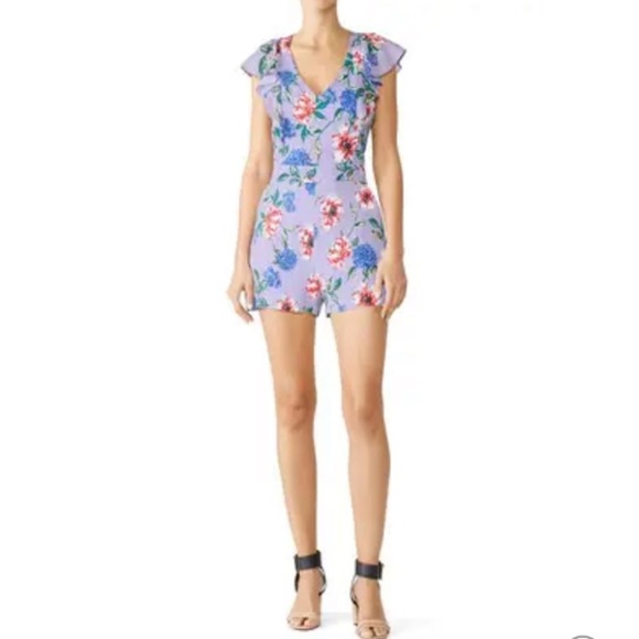 Parker Ana floral romper size 10 - Picture 2 of 13